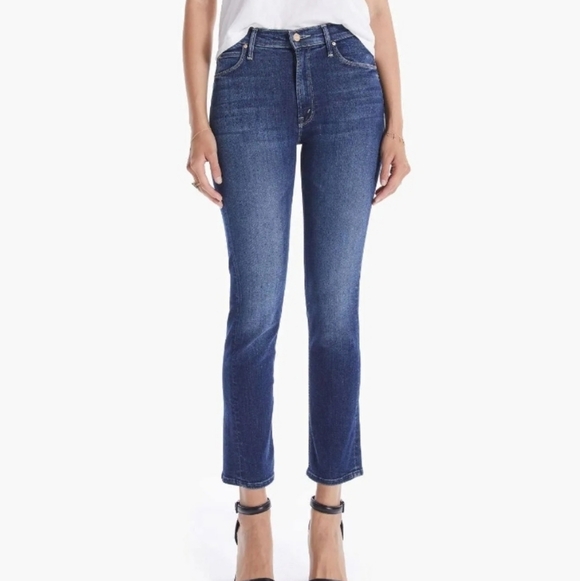 Mother Jean Sz 31 The Mid Rise Dazzle Ankle Step Fray Jean Nwot - Picture 1 of 3